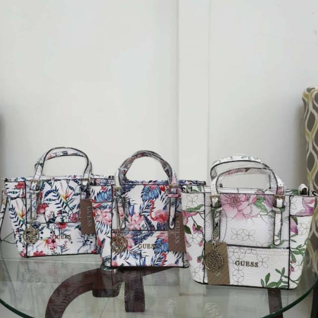 GUESS021 croco detail totebag mini bag Original