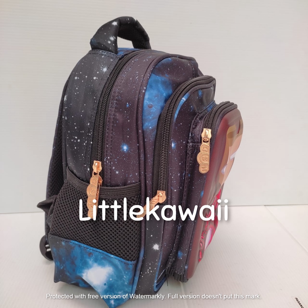 LK/Tas Ransel Sekolah Hardcase Frozen Unicorn Avengers Superhero TK PAUD Mix Import