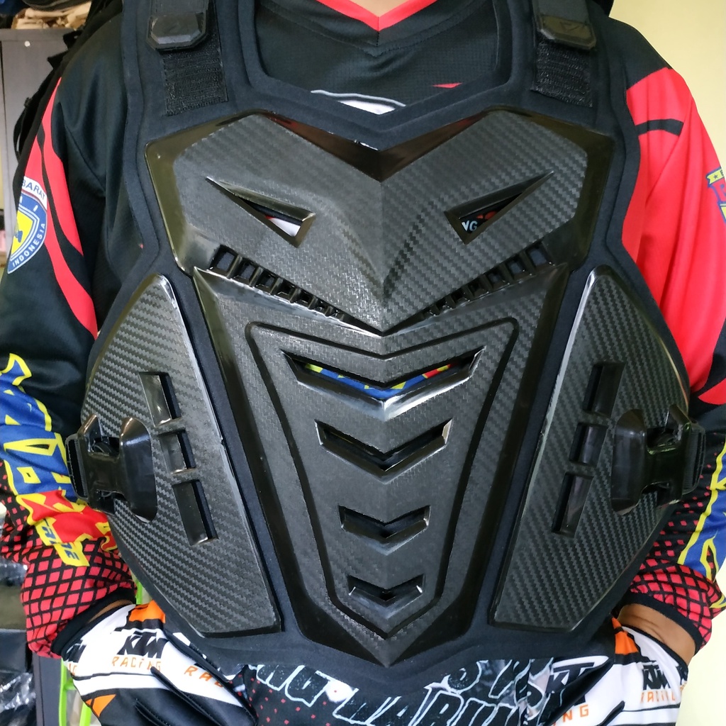 body protector cross  bisa cod body protektor trail motor cross acerbys pelindung badan hitam