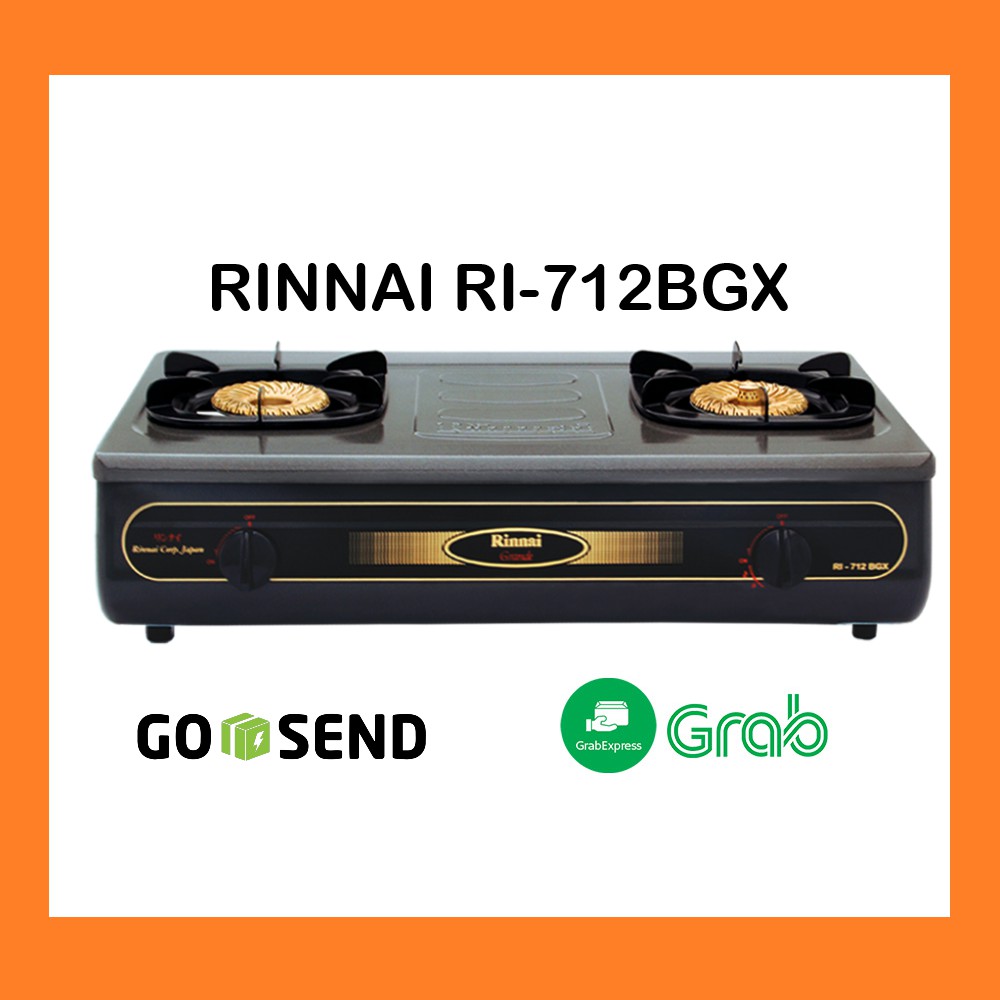 Jual Kompor Rinnai Ri 712 Bgx Kompor Gas 2 Tungku Shopee Indonesia