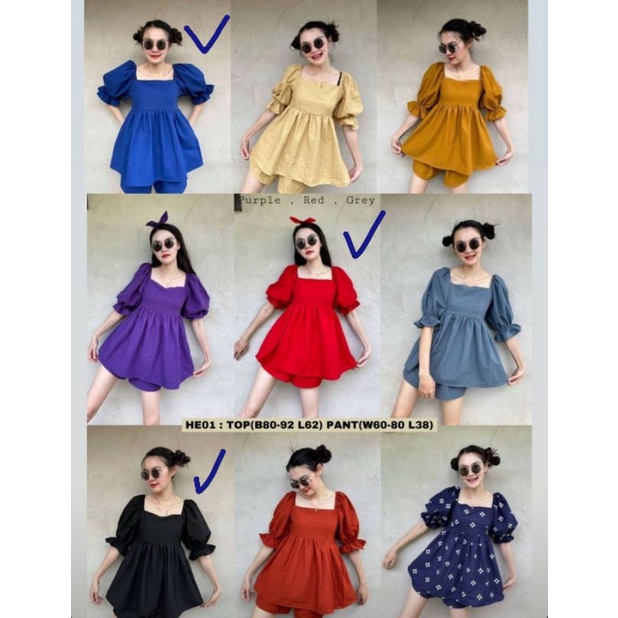 NEW ARIVAL  Ready Setelan NAOMI import Bangkok Setelan wanita import Bangkok Fashion Wanita murah Ba