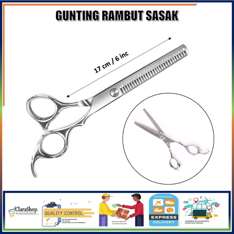 Gunting Rambut Sasak // Gunting Rambut ZIG-ZAG Full Stainless steel