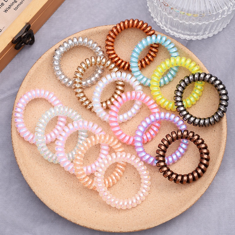 IKAT RAMBUT KARET SPIRAL KABEL JUMBO / IKAT RAMBUT SPIRAL / KARET RAMBUT SPIRAL / KUNCIRAN SPIRAL