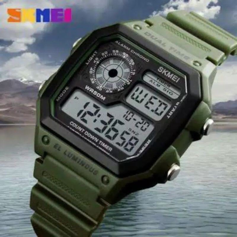 Jam tangan Pria Wanita / Skmei 1299 Original / Digital LED /