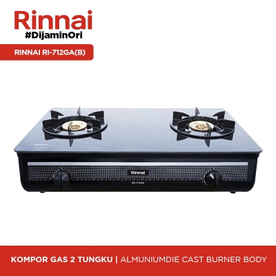 RINNAI Kompor Gas 2 Tungku - RI-712GA(B)