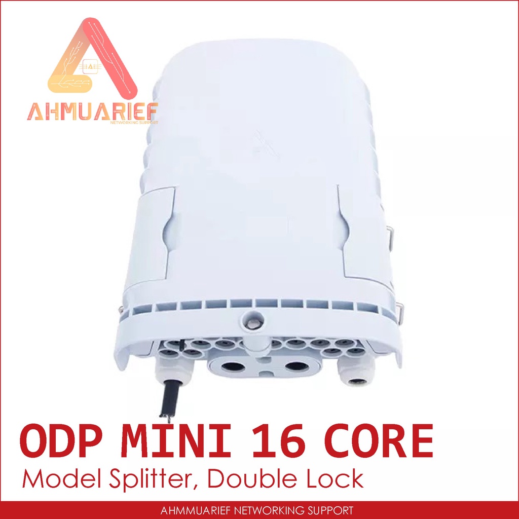 MINI ODP FDB ODB 16 Core Model Adapter Splitter Double Lock Pole Tiang Fiber Optik Box Kotak Fiber Optic Kosongan