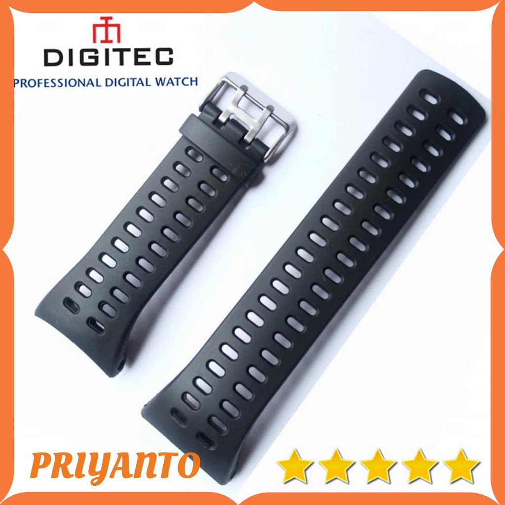 Strap Tali jam Tangan Rubber Digitec 3032 DIGITEC 3032 Original Oem