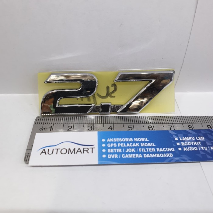 emblem tulisan 2.7 original toyota