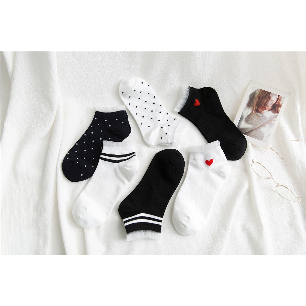 KK-38 kaos kaki renda summer japan jepang korea cotton katun mori socks lolita