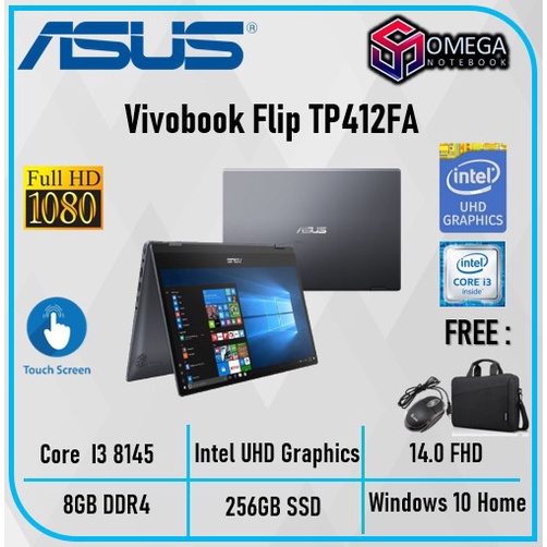 Laptop ASUS Vivobook Flip TP412FA i3 8145 4GB/8GB 128GB / 256GB / 512GB W10 14.0 FHD Touchscreen-5