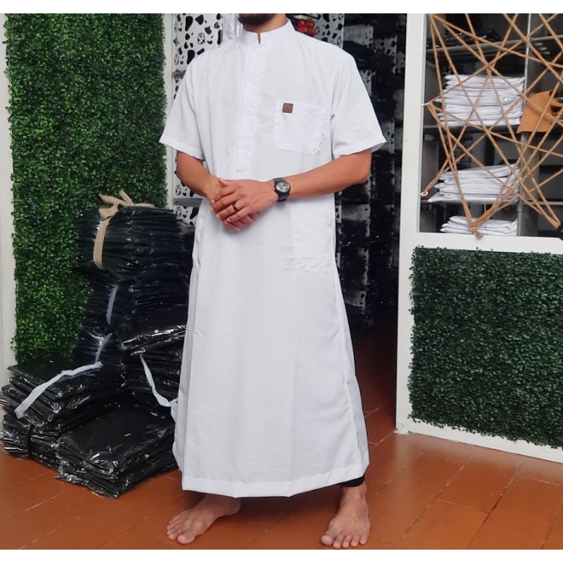 Gamis pria gamis putih polos gamis hitam polos lengan panjang