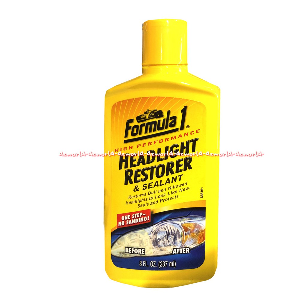 Formula 1 Headlight Restorer Sealant Cairan Pembersih Kaca Mobil 237ml
