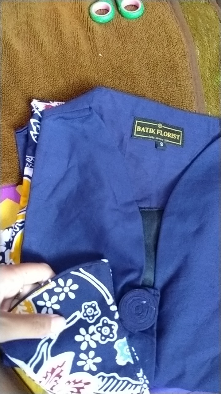 (new) Tunik Batik Cap Wonogiren Lapis Tricot S M L Xl Xxl Seragam Exclusive Premium