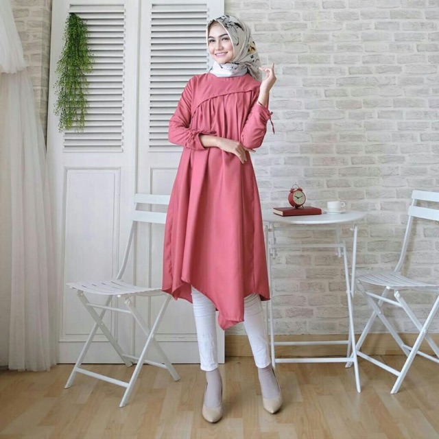 FC- ELISYA TUNIK / BLOUSE WANITA MUSLIMAH TERBARU