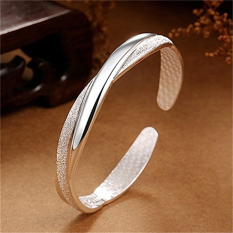Gelang Perak Asli / Bracelet S925 / Sterling Silver /Wanita Korea Unik bracelet / Charm Gelang pria & Wanita / Gelang Couple / Gelang TitaniumA1-J