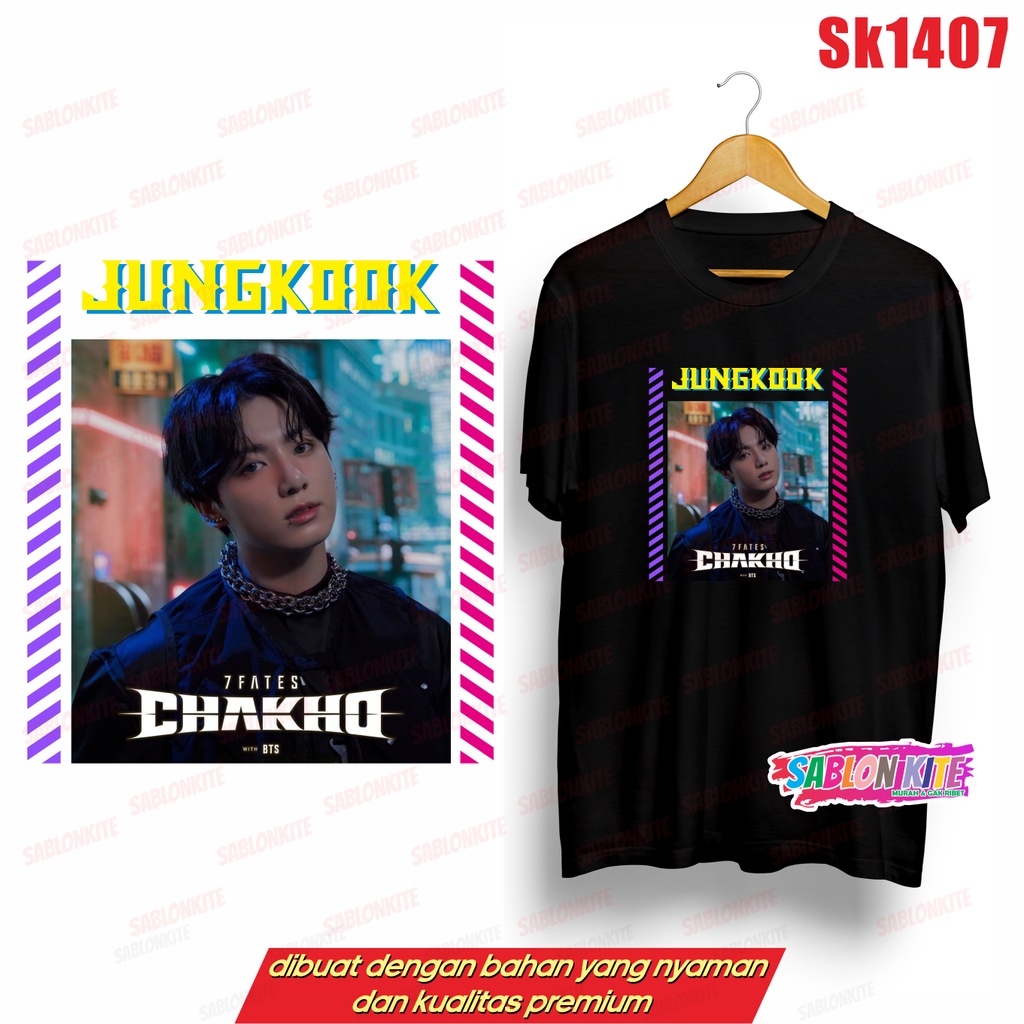 MURAH!!! KAOS KPOP MEMBER CHAKhO SK1407 JK SG V JH RM JIN JM BYK WARNA