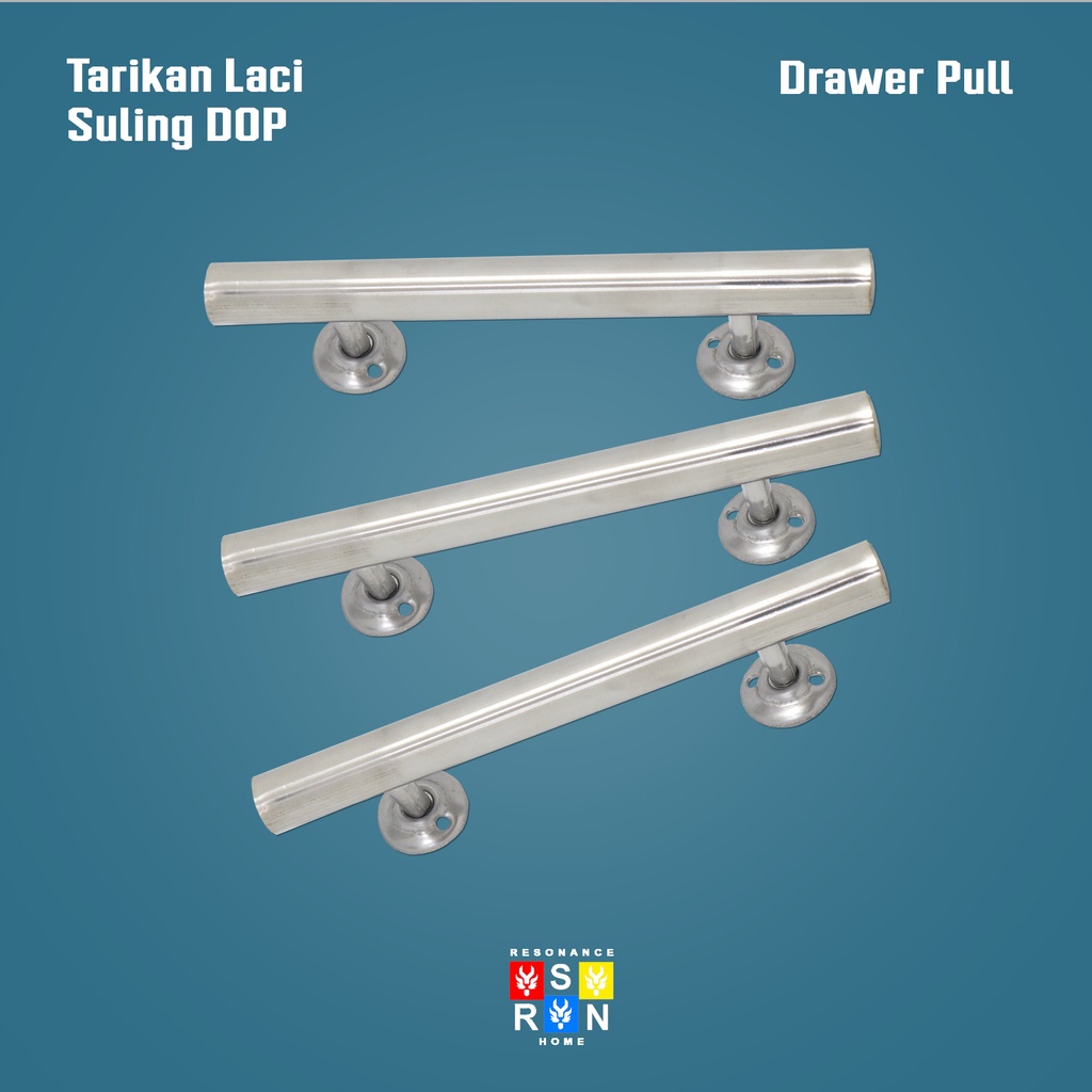 Tarikan Laci Lemari Jendela Model Suling Bulat 14CM / Handle Gagang Pintu Drawer Pull Door Knob Resonance Home