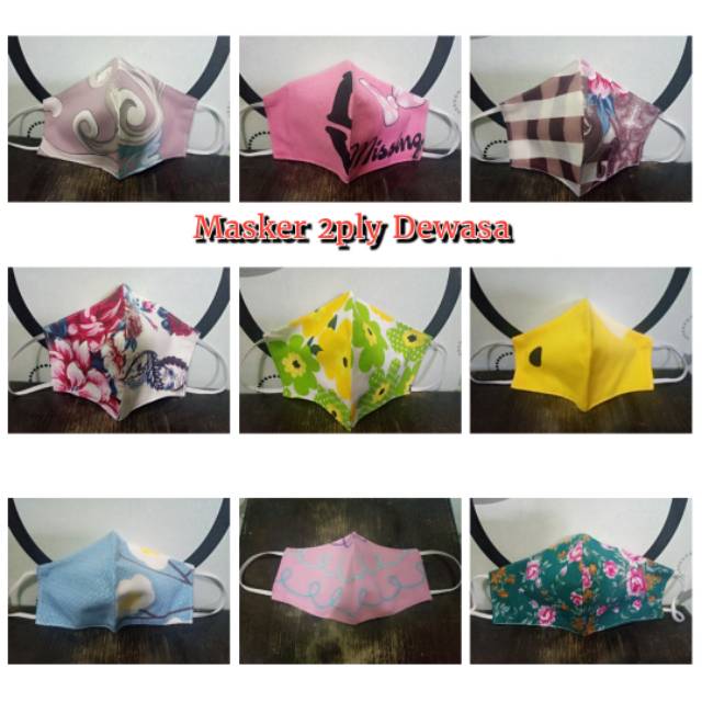 HABISKAN STOK ! MASKER ANAK DAN DEWASA 2 PLY