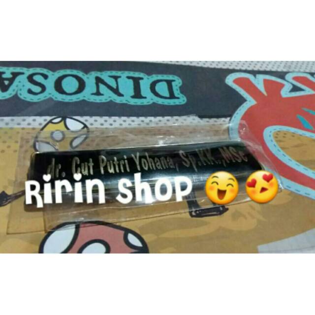 

Name tag / badge nama custome