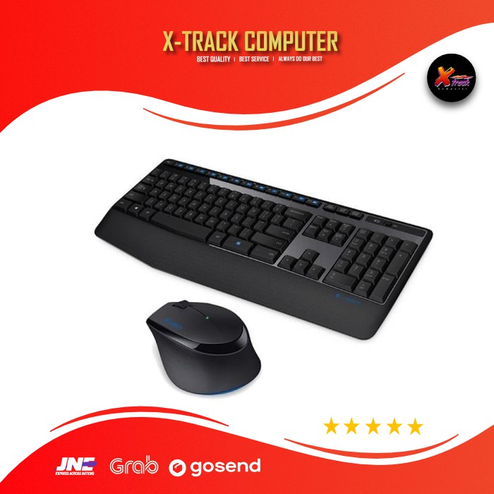 KEYBOARD &amp; MOUSE LOGITECH WIRELES MK345/Combo/MK 345 - Hitam