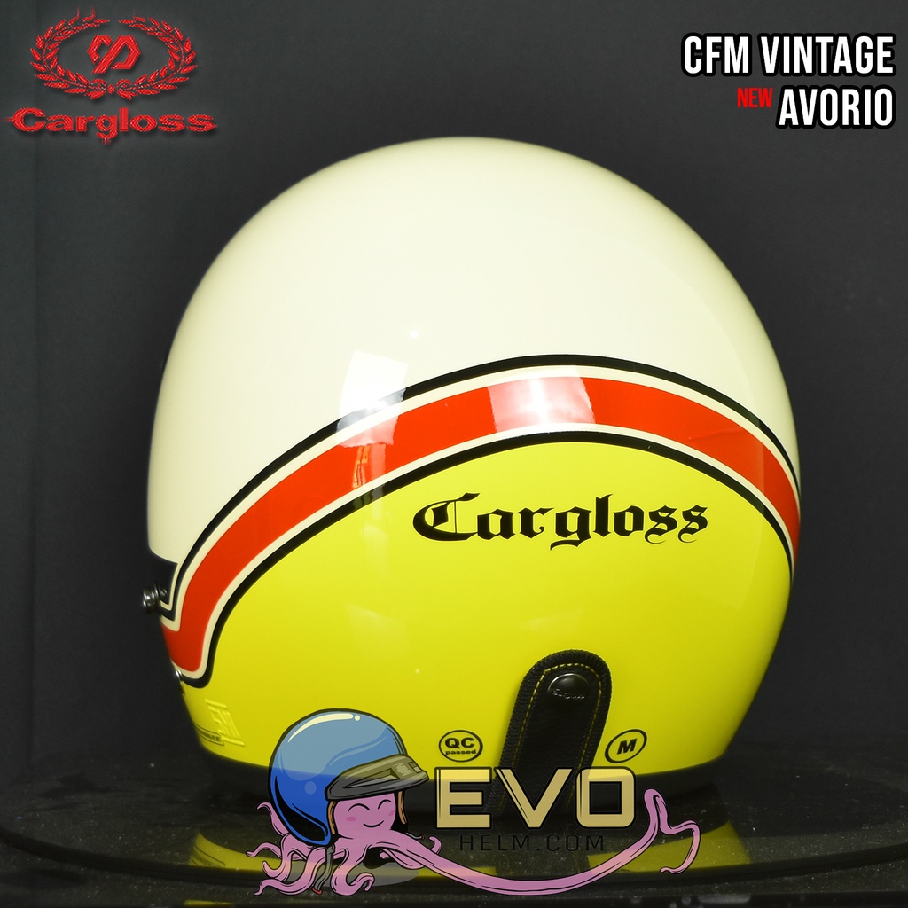 HELM CARGLOSS CFM VINTAGE ORIGINAL 100% CFM AVORIO - PAKET KACA CEK DI VARIAN