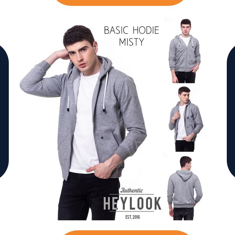 AB307 Jaket Zipper Polos Wanita BTS Gojek Jumbo Tebal