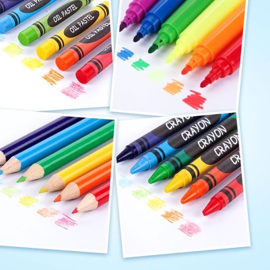 

Grosir ART Set Crayon 280pcs Warna Alat Menggambar dan Mewarnai Hadiah Anak Anak Crayon Set T77*