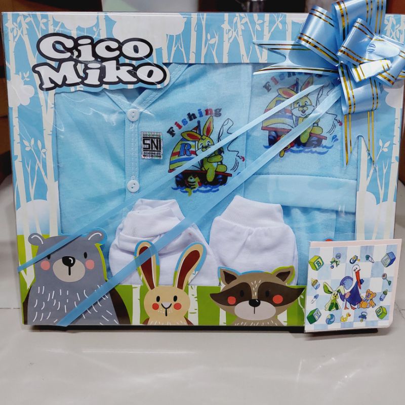 Kado bayi baru lahir paket hemat set baju bayi bonus kartu ucapan