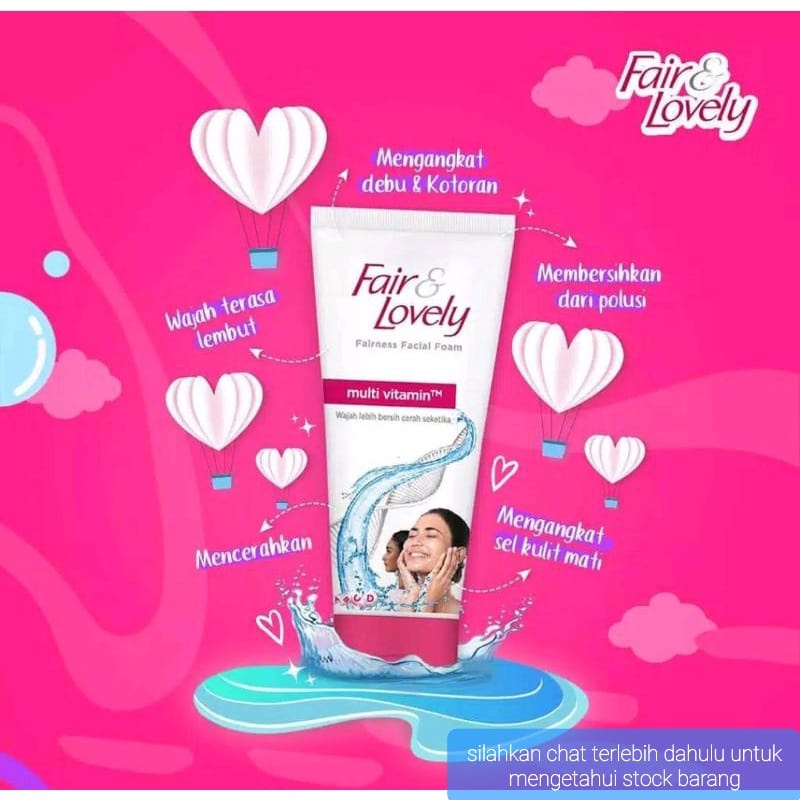 FAIR &amp; LOVELY FACIAL WASH / FACE WASH SABUN WAJAH 50GR | 100GR BRIGTH