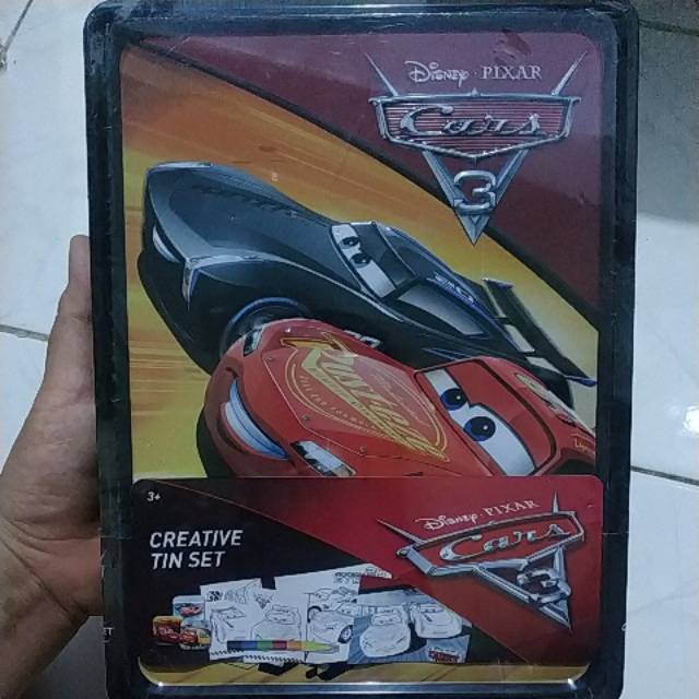 BBW Book / Activity book CARS 3 CREATIVE TIN SET