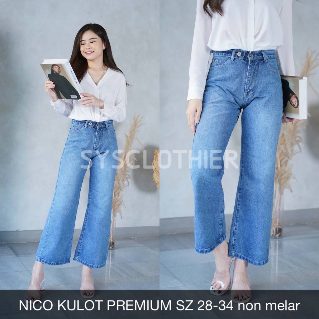 CELANA JEANS WANITA NICO KULOT PREMIUM-SYSCLOTHIER