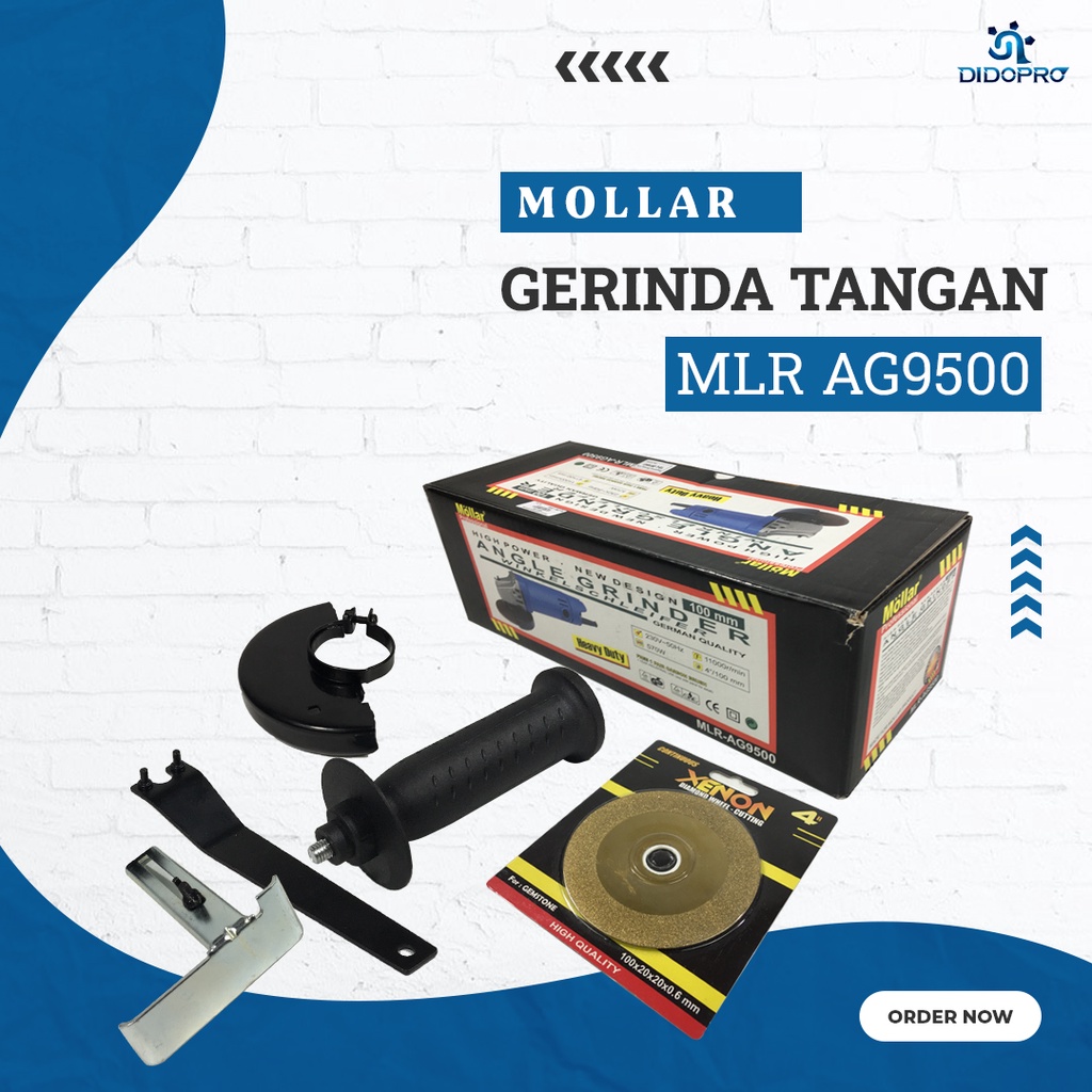 Mesin Gerinda / Gurinda / Angle Grinder MOLLAR 100 mm MLR-AG9500