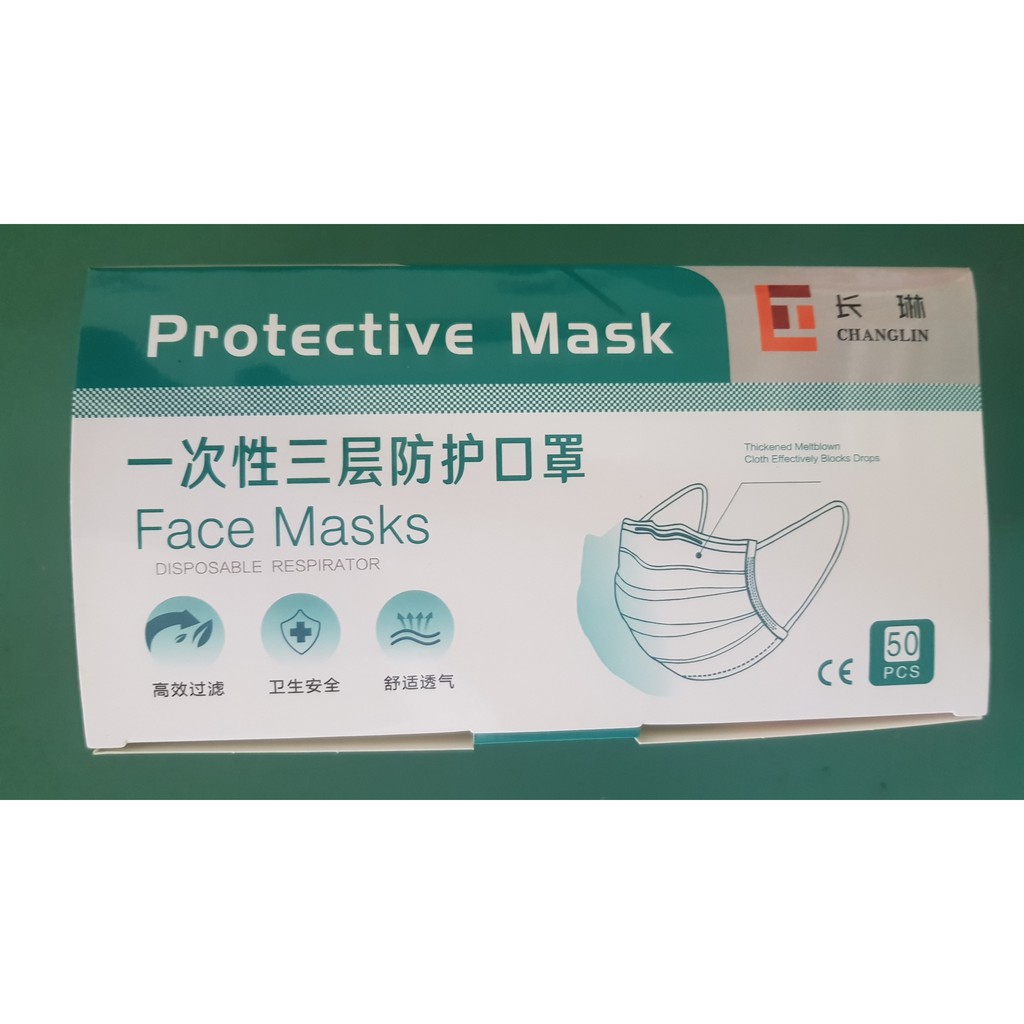 masker 3 ply bfe 95% changlin