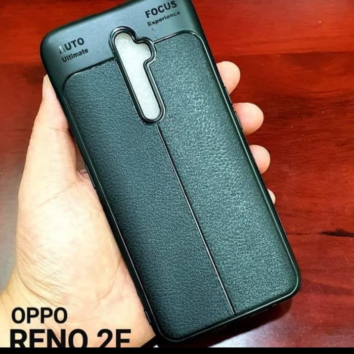 OPPO A15 A15S A9 2020 A5 2020 RENO 2 RENO 2F K3 CASE SOFTCASE AUTO FOKUS LEATHER KULIT JERUK AUTOFOCUS SILIKON HITAM