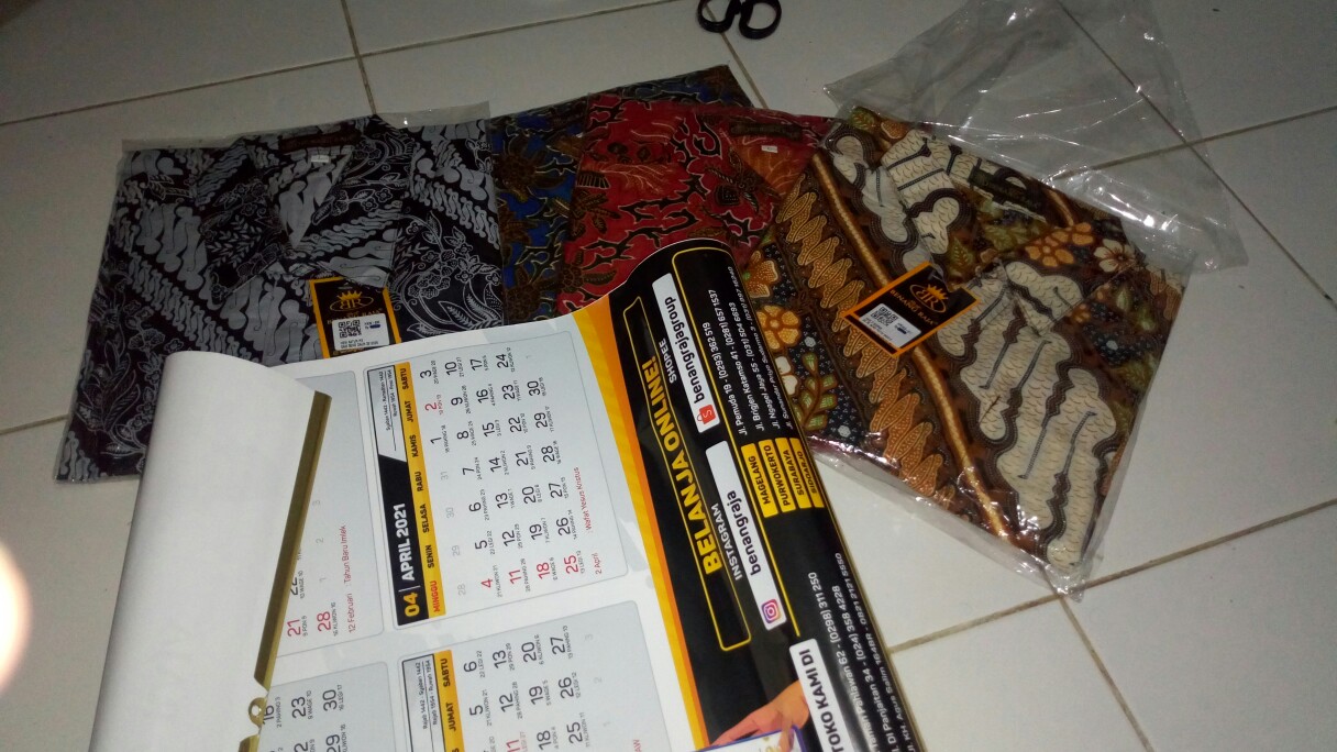 Benang Raja Kemeja Batik Pria Hem Lengan Pendek Ukuran Jumbo 2xl 3xl