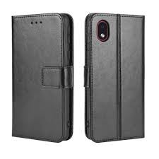 Samsung Galaxy A01 Core Flip Case Cover Kulit Kartu untuk Phone Casing Samsung A01 Core Wallet Cover