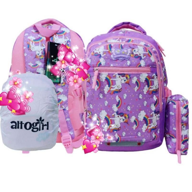 Tas ransel anak SD SMP bahan tebal jahitan rapih alto girl