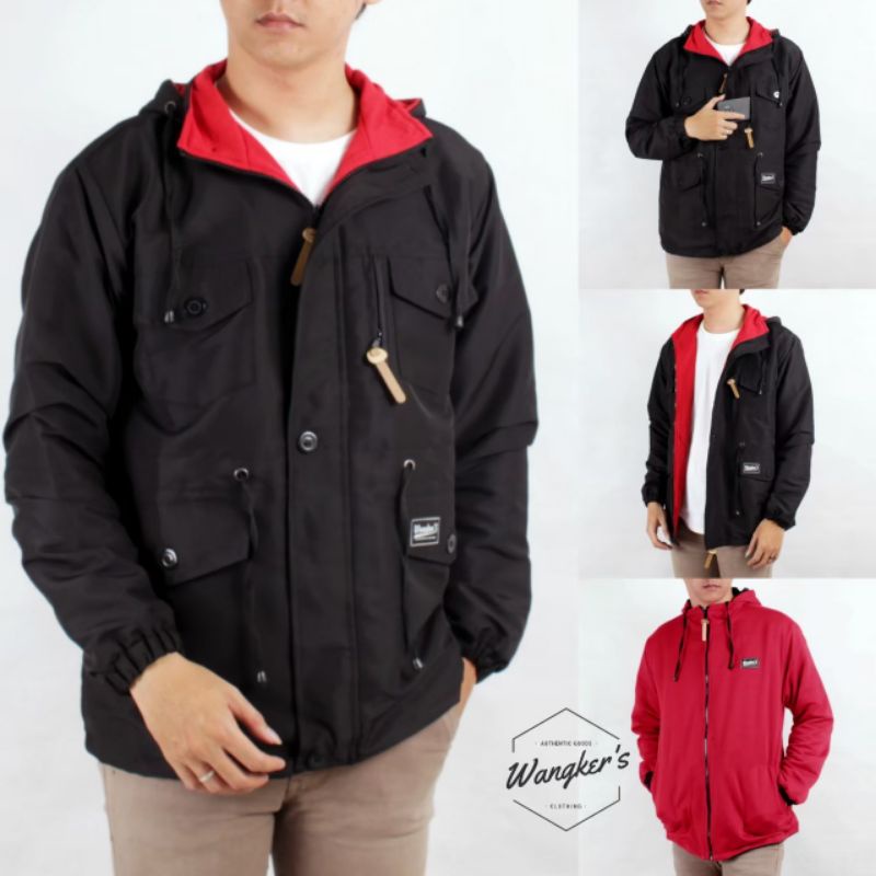 Jaket Parka Bolak Balik / Jaket 2 in 1 / Jaket Bolak Balik / Jaket Parka Pria / Jaket parka
