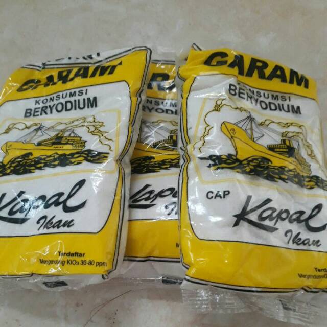 

GARAM CAP KAPAL IKAN KUNING GARAM BERYODIUM