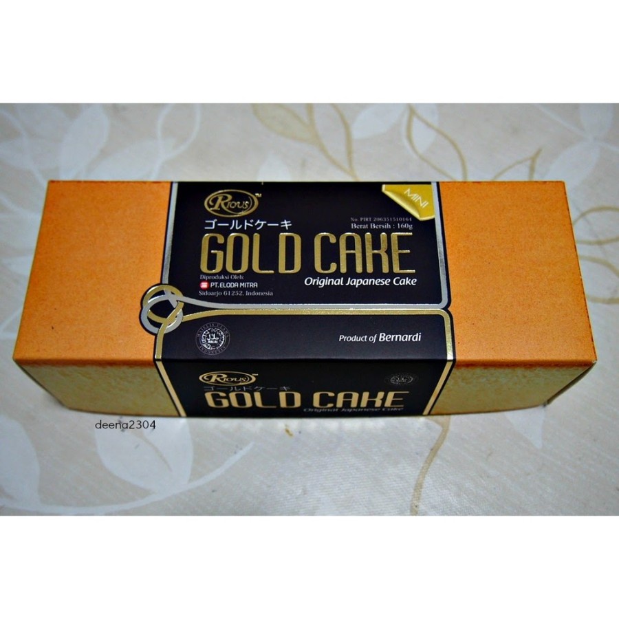 

RIOUS GOLD CAKE MINI 190GR / JAPANESE CAKE