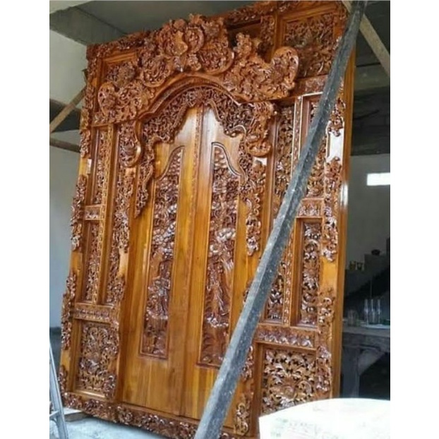 Pintu Gebyok Ukir Bali Pintu Relief Ramayana