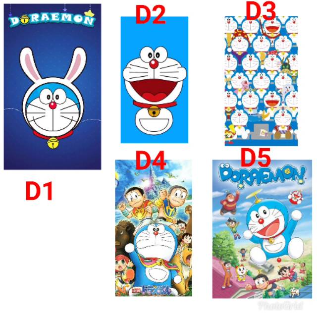 Stiker kulkas doraemon 1 pintu