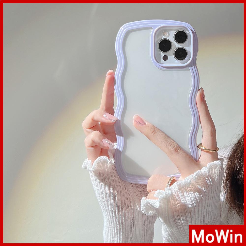 iPhone Case 2 in 1 Wave Candy Case Silicone Soft Case Clear Case Acrylic Frame Protection Camera Shockproof Compatible For iPhone 11 iPhone 13 Pro Max iPhone 12 Pro Max iPhone xr