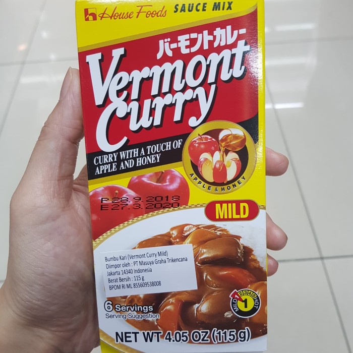 

v01vss Vermont Curry 115Gr - Bumbu Kari Jepang - Mild Fsfs201