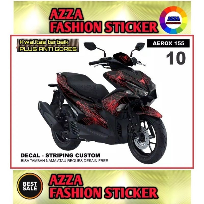 Sticker Striping Decal Yamaha Aerox 155, Sticker Decal Yamaha Aerox 155 Sticker Yamaha Aerox 155 10