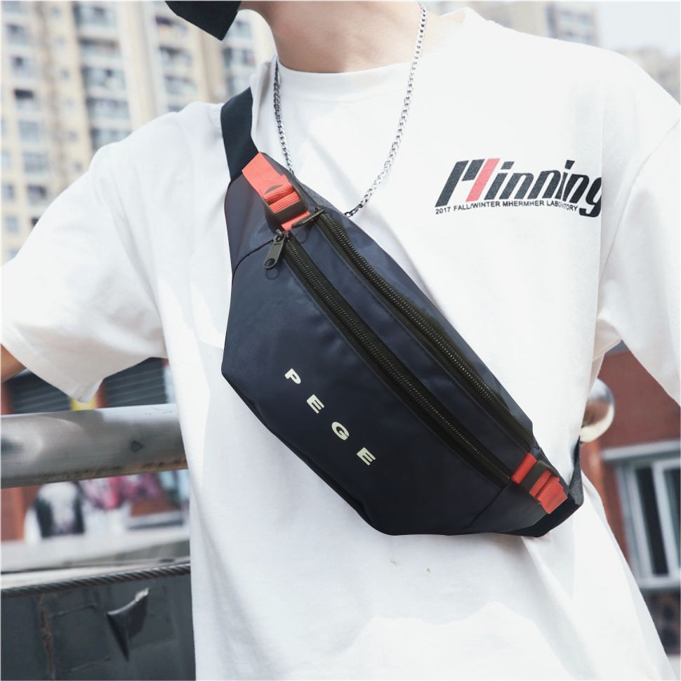 Tas Pinggang Selempang Waistbag Pria Motif Sablon Keren - PG - 8872