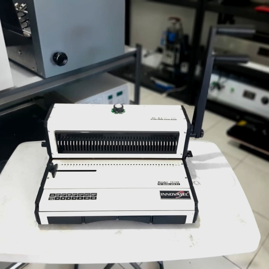 INNOVATEC Mesin Jilid Binder Kawat Spiral F4 Folio 3:1 Kotak Alat Jilid Kawat Spiral
