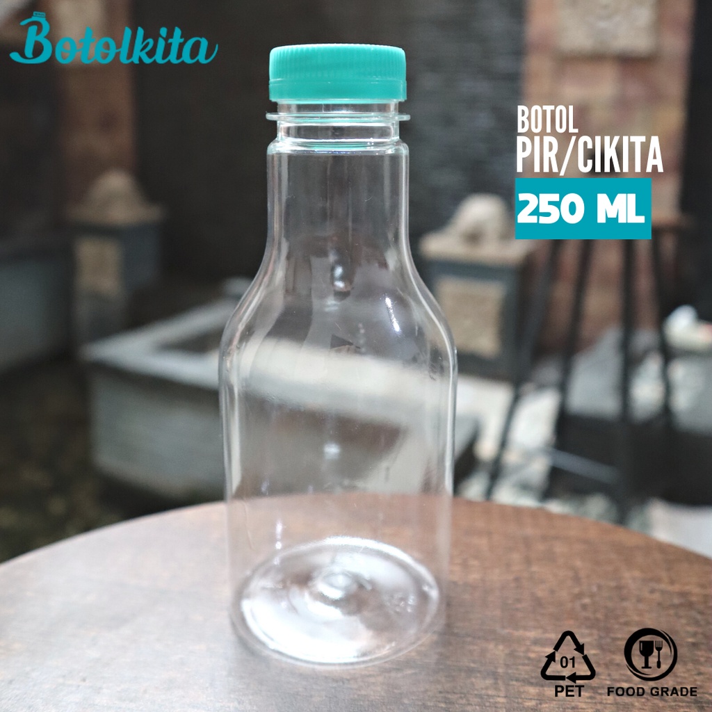 Jual Botol Plastik Pir 250ml / Botol Plastik Cikita 250ml (Short Neck ...