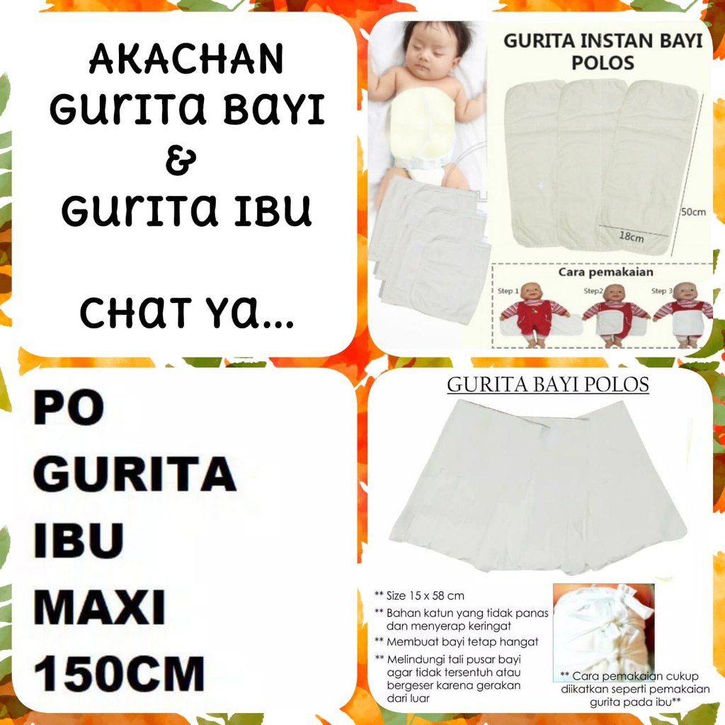 GURITA IBU size 1 / 2 / JUMBO / SUPER JUMBO / MAXI / EXTRA  Pasca Melahirkan Model Tali 6 Akachan