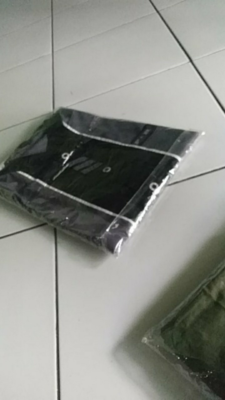 Kemeja Batik Pria Lengan Panjang Kombinasi Katun Polos Seragam Murah Pekalongan M L Xl